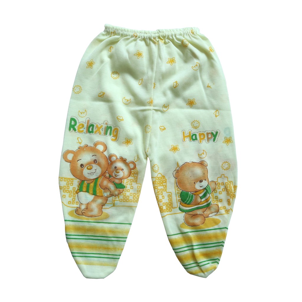 Celana Panjang Bayi Bahan Katun / Celana Panjang Tutup Kaki Bayi Newborn Baby Baru Lahir