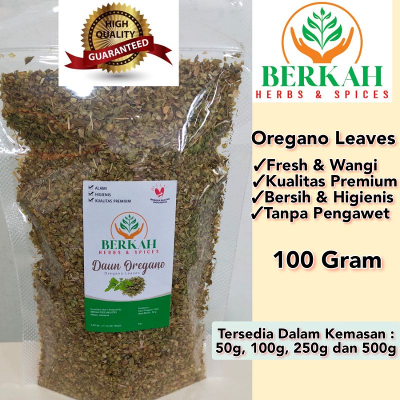 

Daun Oregano Kering 100g Kualitas Premium Terbaik Halal Tanpa Pengawet