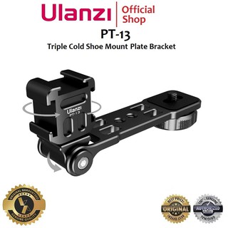 ULANZI PT-13 Triple Cold Shoe Mount Plate Bracket