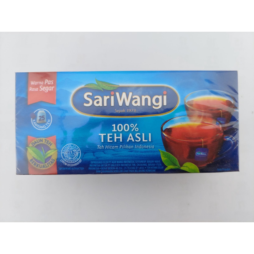 

Teh Sariwangi Teh Asli 25 Kantong / Sari Wangi Celup / Teh Solo / Teh Termurah / Teh Sari Wangi Murah / Teh Sari Wangi Promo