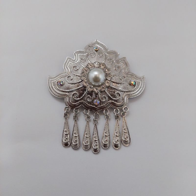 Bros kutu baru Bros kebaya murah Bros asesories wanita-Silver