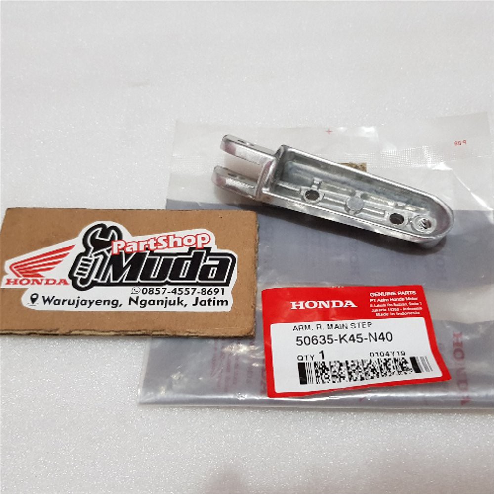 BESI PIJAKAN FOOTSTEP KANAN DEPAN 50635-K45-N40 ARM R MAIN STEP CBR150R CBR 150 LED FACELIFT K45G DA