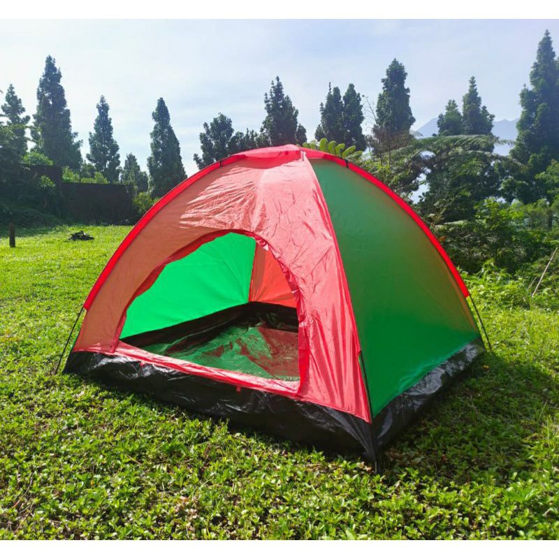 【COD】 Tenda Dome Single Layer 2/3 Orang` Anak Dan Dewasa 2P 3P` Outdoor Camping Tent Indoor Kemah