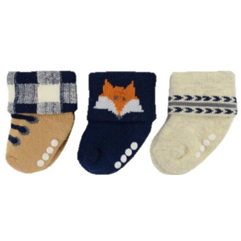 Baby Socks 3 pairs - Girl and Boy - Knitted - Kaos Kaki Anak Bayi Rajut