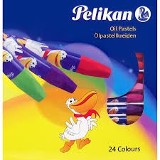 

krayon / crayon anak Oil pastel pelikan 24 colours Hexagonal