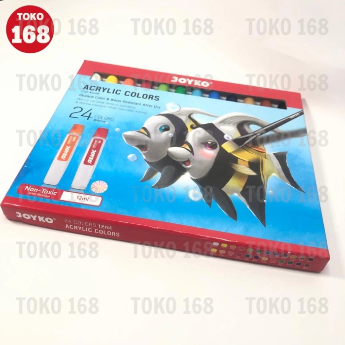 

JOYKO Acrylic Color 24 Colors / Cat Akrilik 24 Warna ACC-12ML-24 (SET)