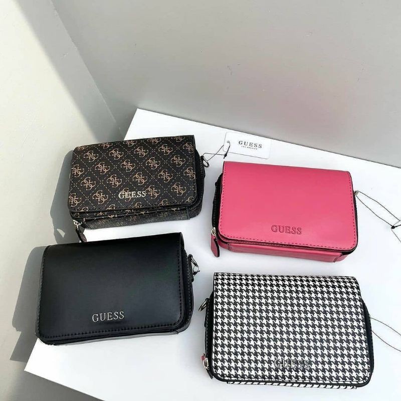 GUESS Picnic Logo Print Mini Shoulder Bag