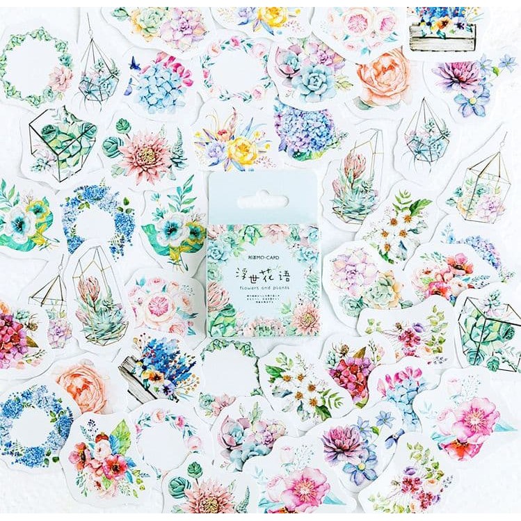 

Label Stickers - Flower and Plant (46pcs)