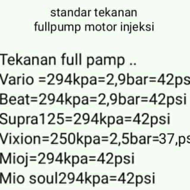 FuelPump Tester model Selang panjang Alat cek ukur Tekanan Bahan bakar