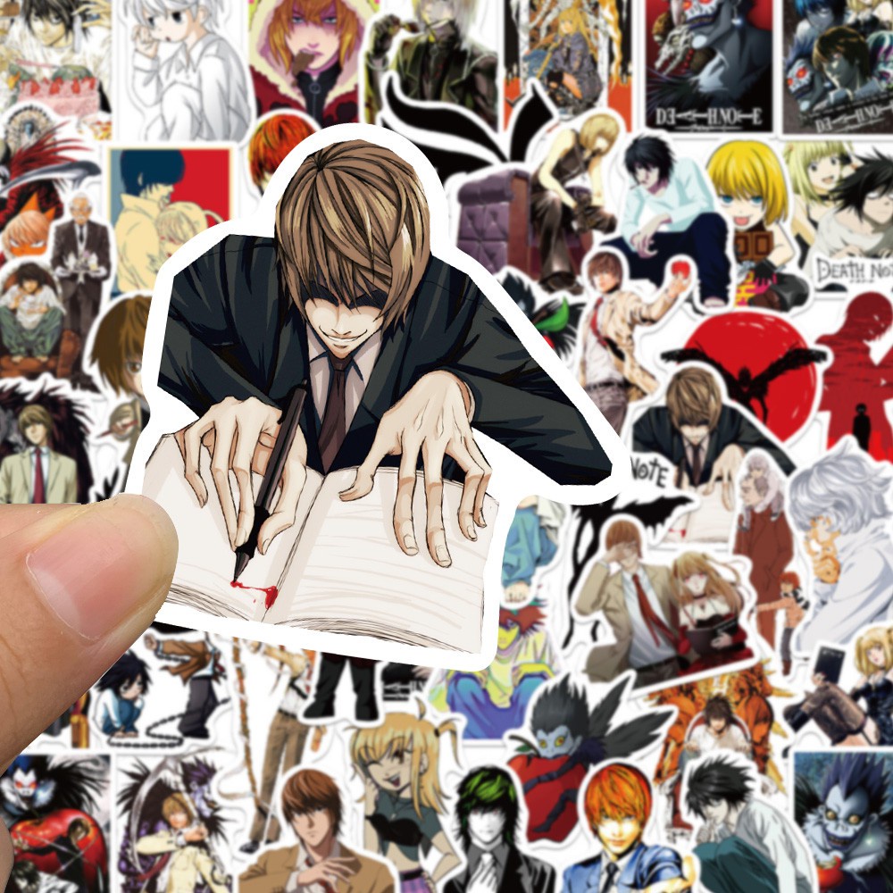 50 PCS Anime Death Note Cartoon Graffiti Children's Toy laptop Mobile Phone Computer luggage Decoration Sticker