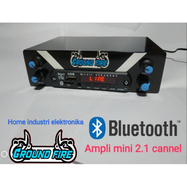 Ampli mini Bluetooth, Full Bass, 2.1,Subwoofer, 3 Channel