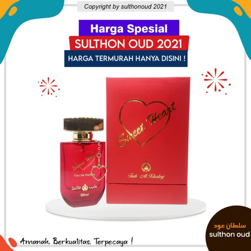 Parfum Wanita Premium, Kado Spesial Untuk Yang Tersayang Sweet Heart Original Saudi