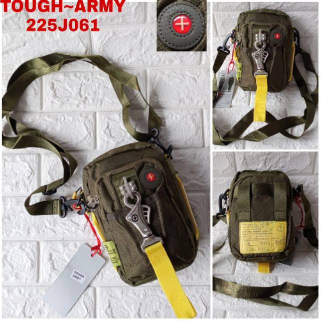 Tas pinggang tas selempang tough army hijau