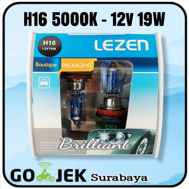 Halogen Bohlam Lampu Xenon - Glass Blue 5000K -  H3 H4 H7 H11 H16 HB3 HB4 - Harga Set