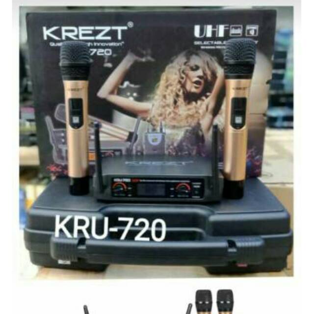 MIC KREZT KRU 720 WIRELESS MICROPHONE ( ORIGINAL )