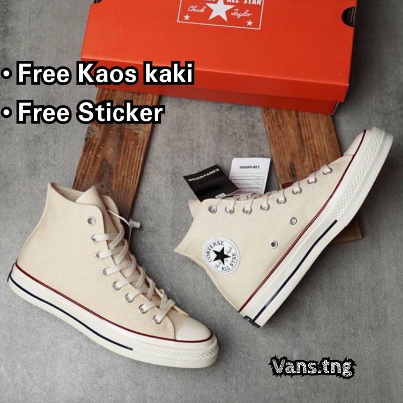 Sepatu Converse 70s HI Cream Premium /Converse 70s  OffWhite / Converse 70s Hight Broken White / Converse 70s Cream Premium Murah /Converse 70s Premium