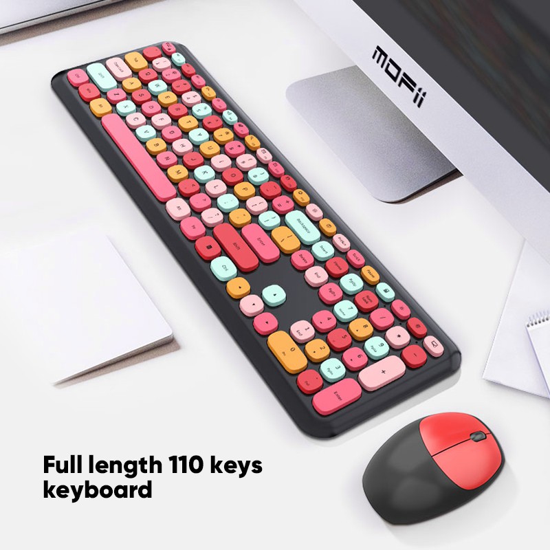 Bepop Wireless Keyboard Dan Wireless Mouse Set 2.4G Mofi 666