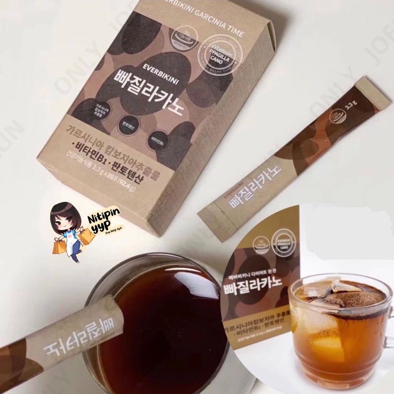 Kopi Diet EVERBIKINI Ppagilacano DETOX COFFEE - Kopi Diet Korea Slimming Penurun Berat Badan - Everbikini Garcinia Korean Detox Coffee (3,3gr)