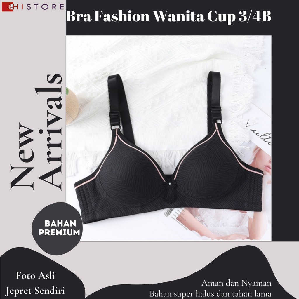 [HI] Bra BH FASHION Wanita CUP 3/4B Bra wanita Premium BH Busa Tipis Tanpa Kawat Sangat Nyaman 621