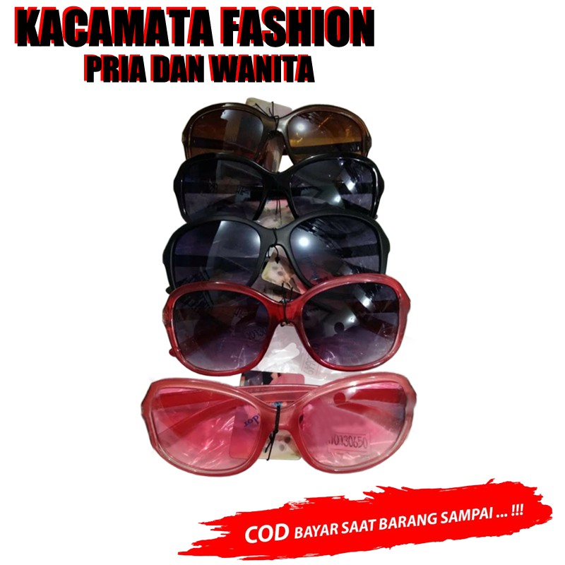 Kacamata Hitam Fashion Wanita Pria Anti UV Kacamata Fashion Gaya Cassual Trend Sunglasses Unisex