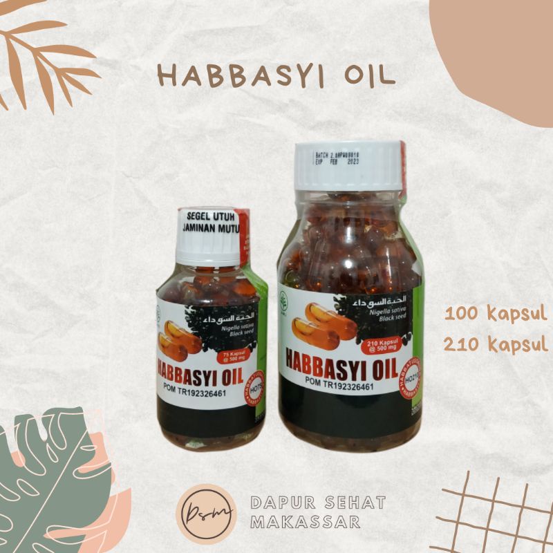 (COD) Habbasyi oil Habbatussauda minyak untuk kekebalan tubuh 210 kapsul