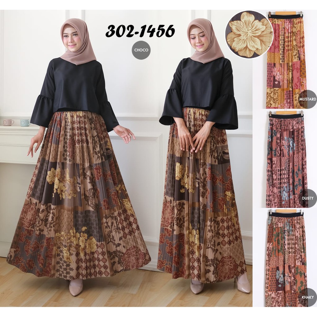 R_698 ROK BATIK PANJANG /  BATIK MAXI SKIRT / ROK BATIK PREMIUM