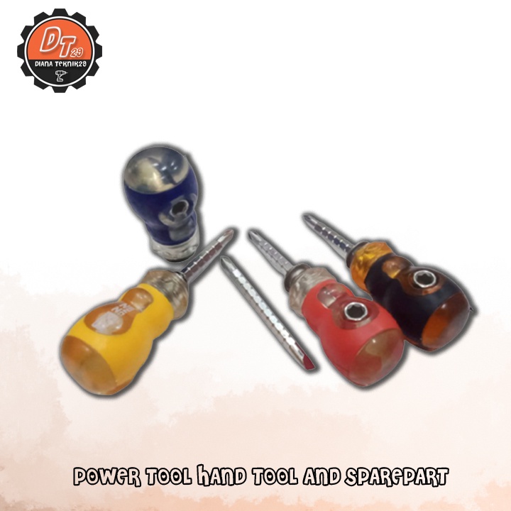 Obeng Cebol Magnet Adjustable Bolak Balik