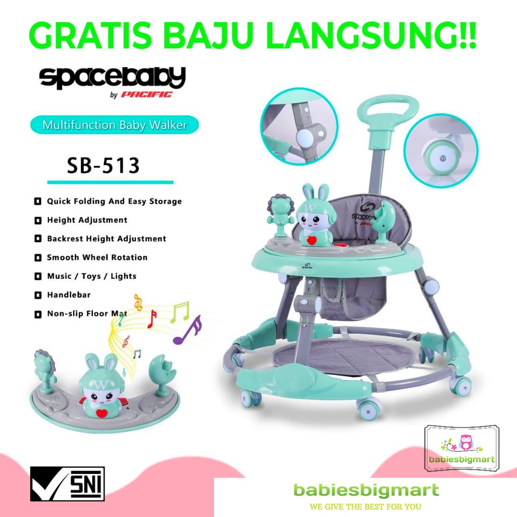 BABY WALKER SPACE BABY ALAT BANTU JALAN SB 512 / 513 / 516 / 511 / 510 / 507 / 509 / 618 / 705 / 709 SPACEBABY