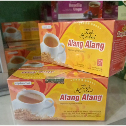 Teh Herbal Alang-Alang Teh Herbal Mengobati Panas Dalam Sariawan dan Melancarkan Buang Air Kecil Kemasan Baru isi 20 kantong