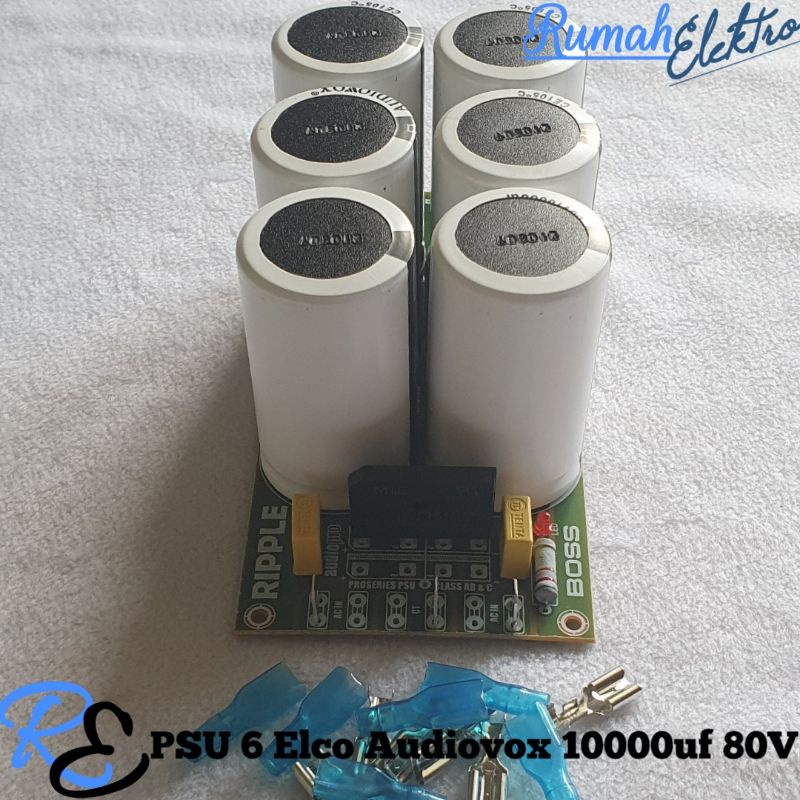 Kit PSU 6 Elco Audiovox 10000uf 80V Dioda Sisir