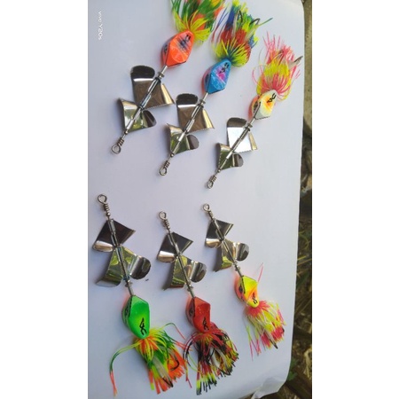 Slater buzzbait, Umpan casting double propeller