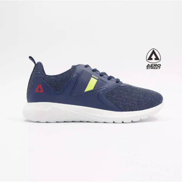 Aerostreet 40-43 Enzo Navy - Sepatu Sneakers Casual Sport Sekolah Pria Wanita Aero Street