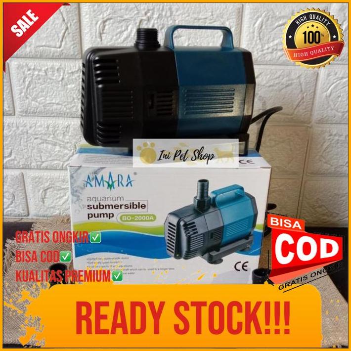 Sobo B0 2000A Pompa Celup Kolam Aquarium Sobo Bo 2000A
