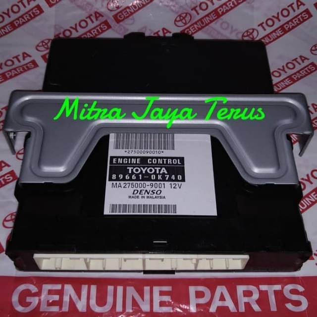 89661-0K740 ECU Innova Bensin Manual ORIGINAL TOYOTA Computer Engine Control Komputer OK740 Asli ORI