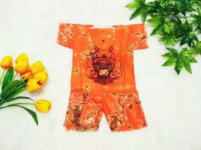 Baju Barong Anak S, M, L, XL Setelan Kaos Bali Anak