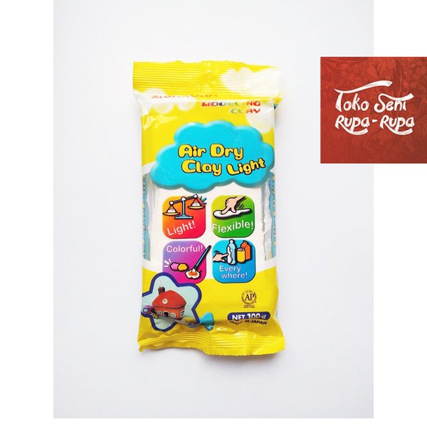 

terbatas Clay Bahan Baku Modeling Clay Sakura Air Dry Clay Light 100gr Berkualitas