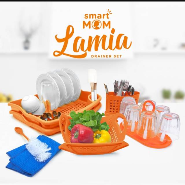 SET LENGKAP PENGERING PIRING DRAINER TEMPAT SENDOK WADAH BUAH GANTUNGAN GELAS ANAK KOS KADO NIKAH