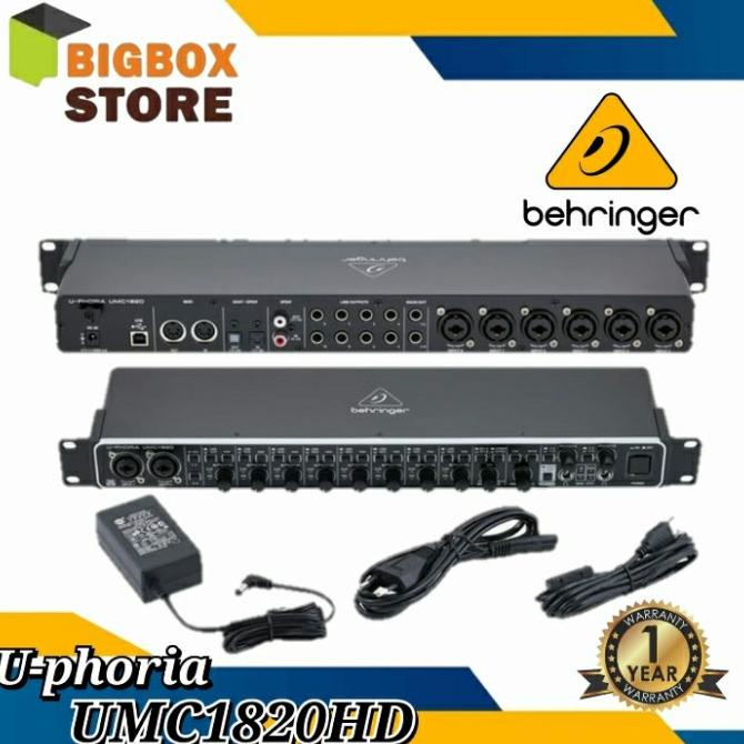 Behringer Soundcard UMC1820 / Umc 1820 / Umc-1820 Audio Interface USB