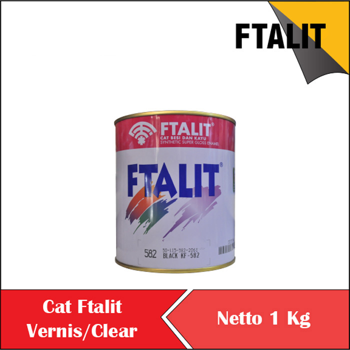 

CAT FTALIT KANSAI PAINT CAT MINYAK CAT BESI KAYU 1 KG CLEAR GLOS