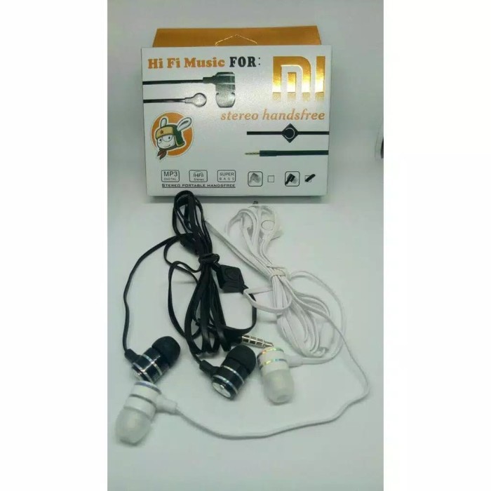 Headset Handsfree Earphone XIAOMI MI Stereo Plus Mic HF31 Grosir