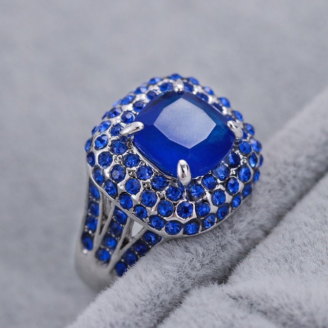 Cincin Casual Sultan Blue Topaz Mewah