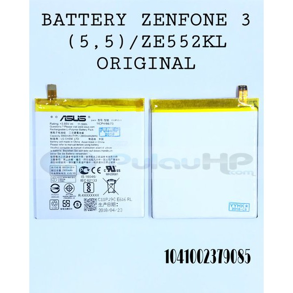 BATTERY ZENFONE 3 5.5 ZE552KL ORIGINAL Murah