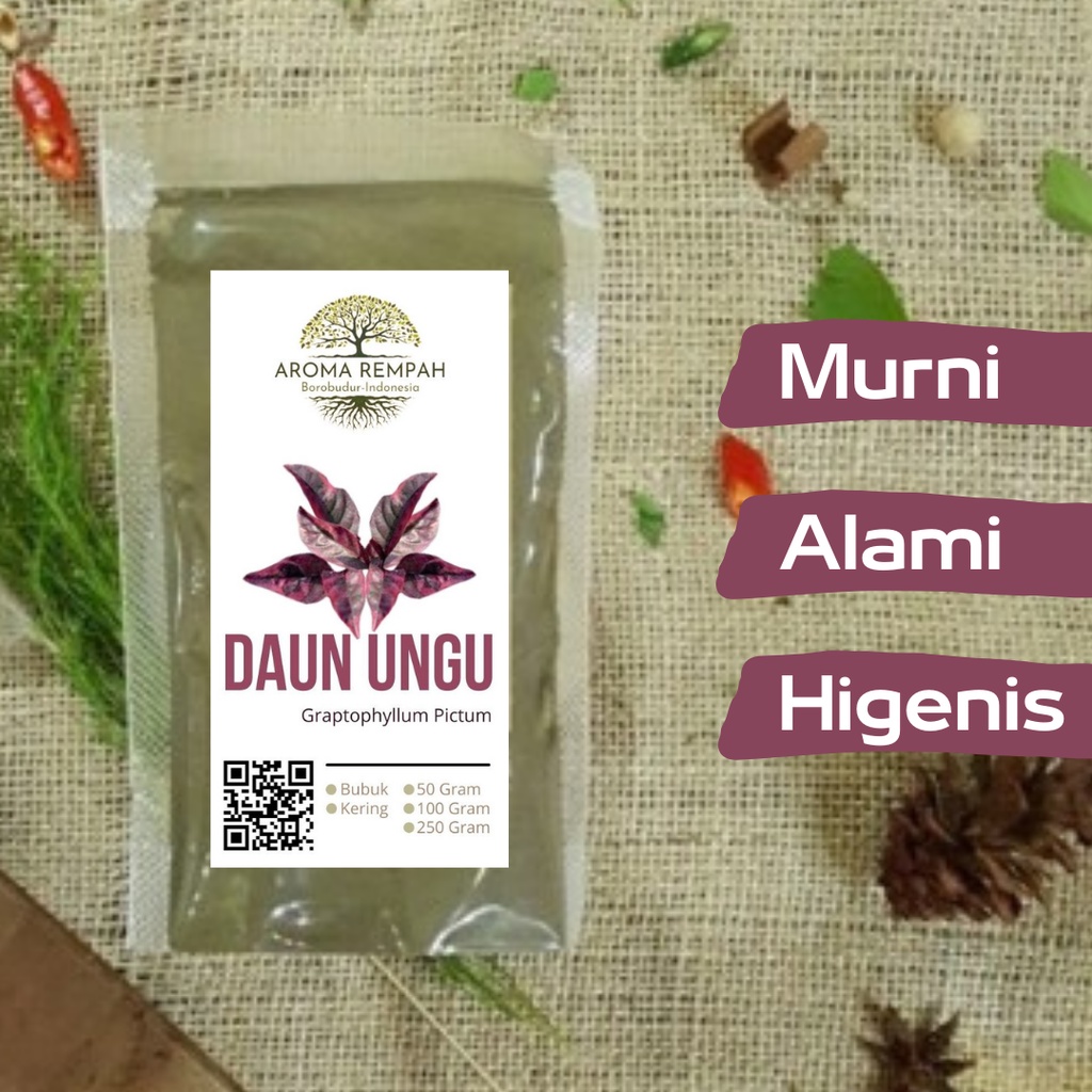 

DAUN UNGU BUBUK MURNI - Graptophyllum Pictum - HERBAL - JSR - REMPAH - PREMIUM QUALITY