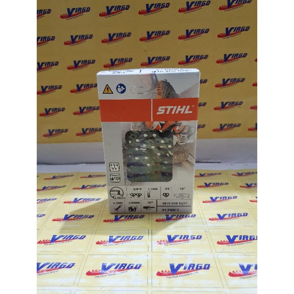 RANTAI RANTE CHAINSAW SENSO STIHL MS-180 16 INCH MS 180 MS180 ORIGINAL 16"