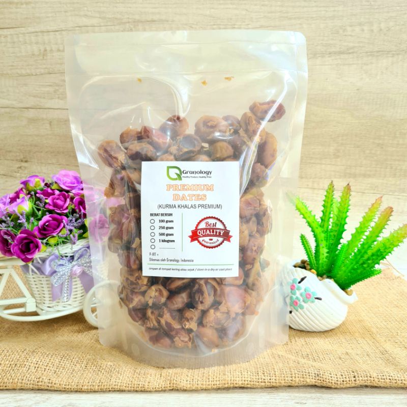 Kurma Khalas Premium Grade A (1 kilogram) by Granology