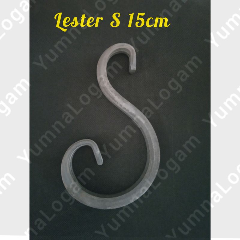 Leter S 15cm besi tempa ornamen aksesoris pagar