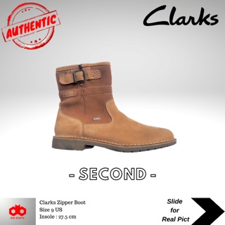 clarks boots with zipper