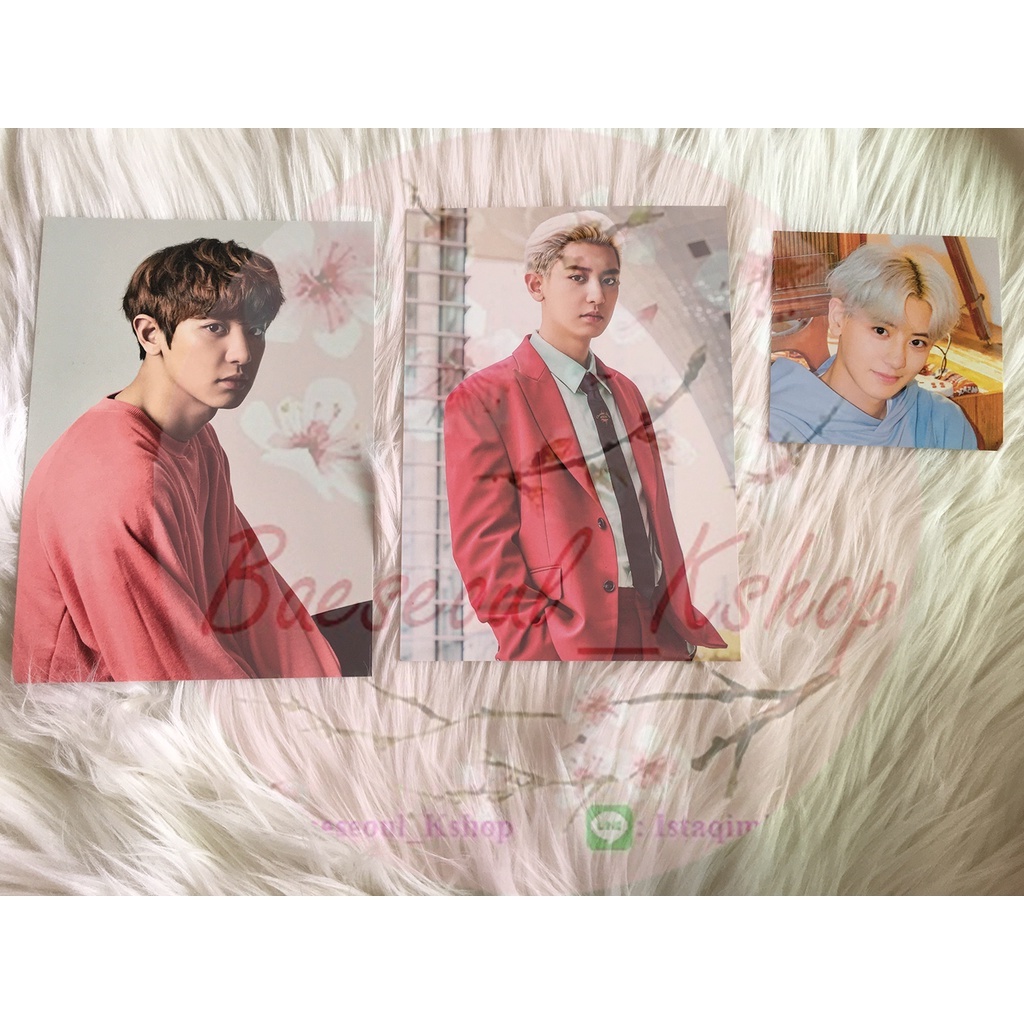 POSTCARD CHANYEOL EXO OFFICIAL EXPLORATION random square card exoL japan 7 annive