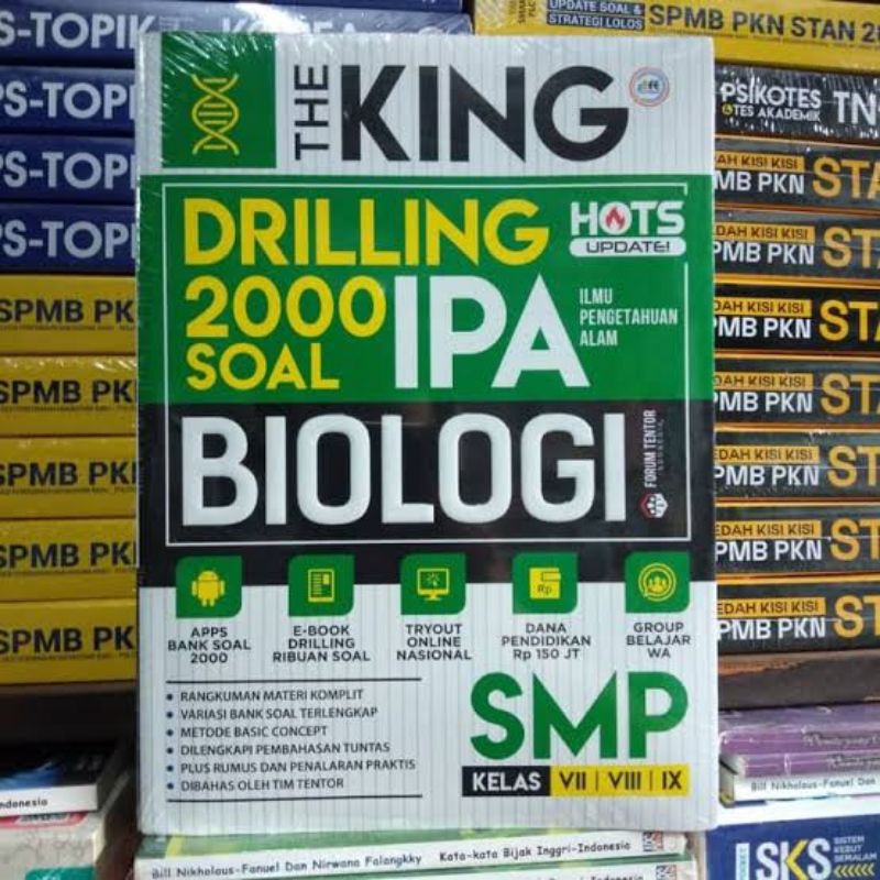 Buku Soal IPA SMP The King Drilling 2000 Soal Fisika, Biologi SMP-4