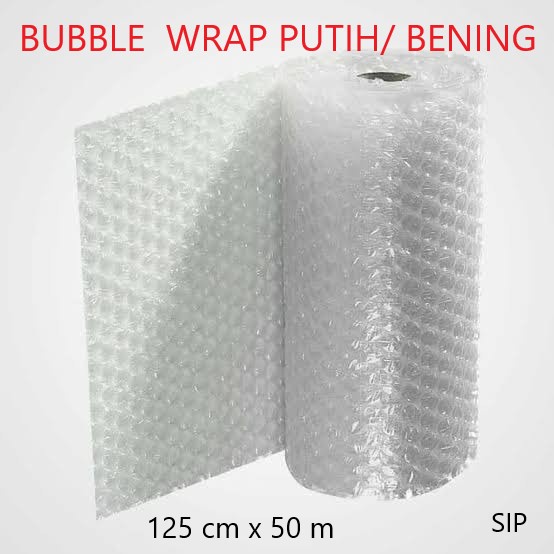 

Bubble Wrap Putih atau Bening Uk 125 cm x 50 m